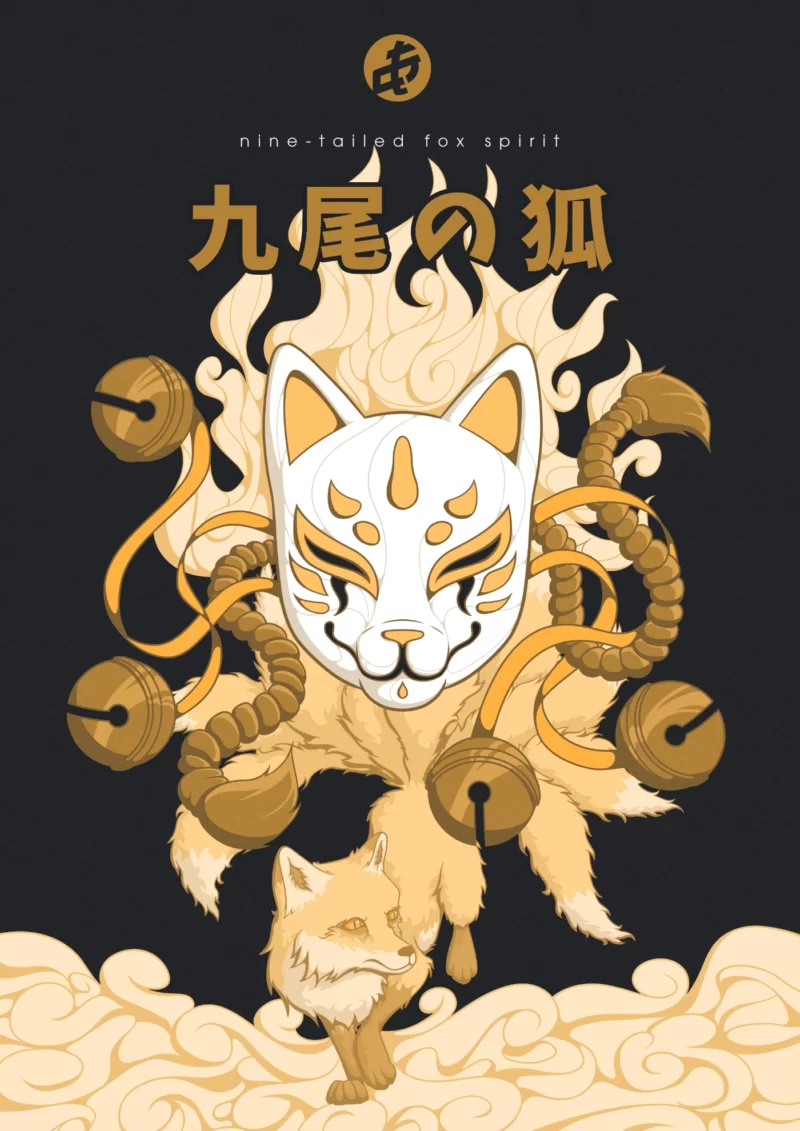Kyubi-No-Kitsune-Nine-Tailed-Fox-Spirit-Docari-Studio