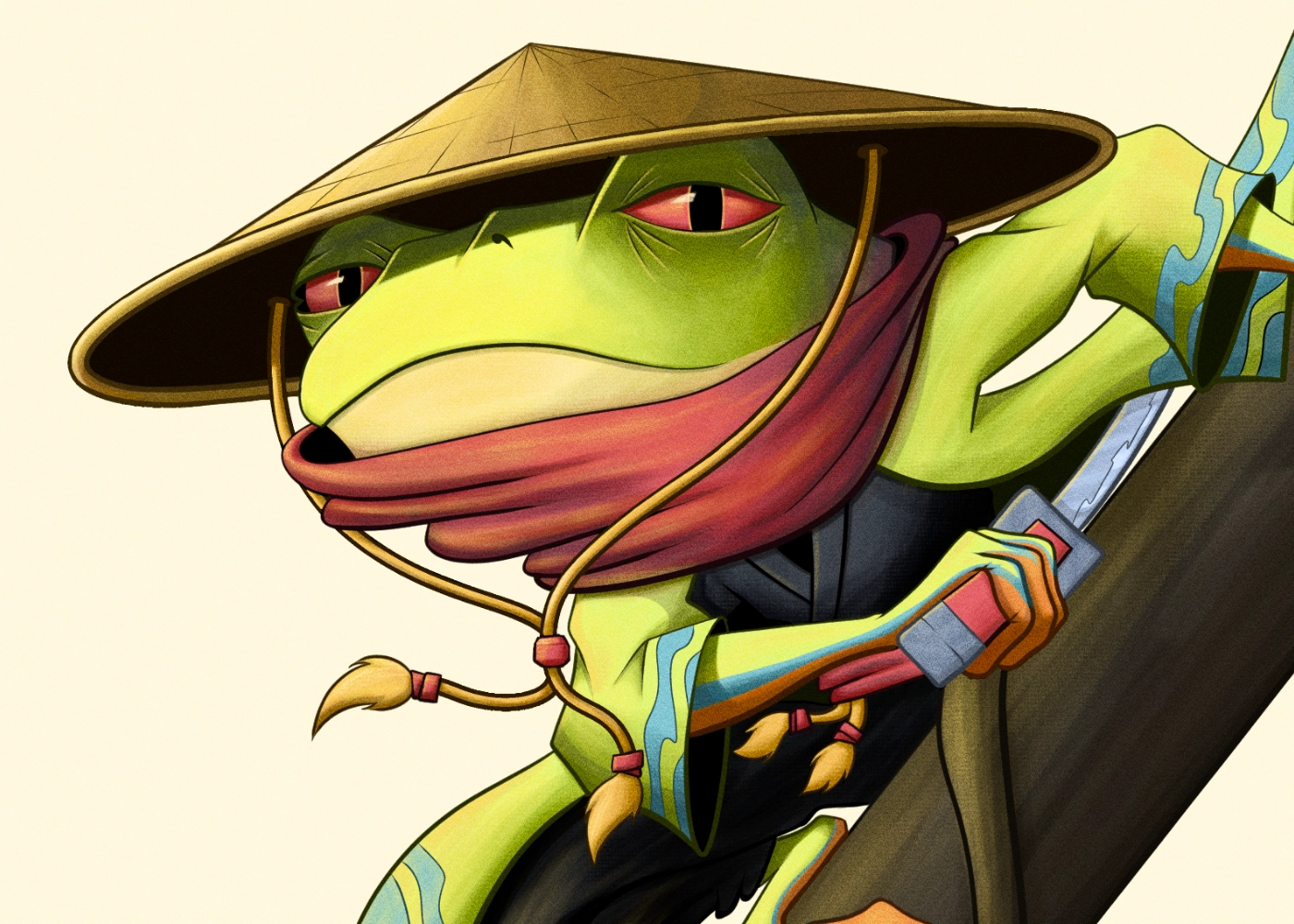 Samurai Frog