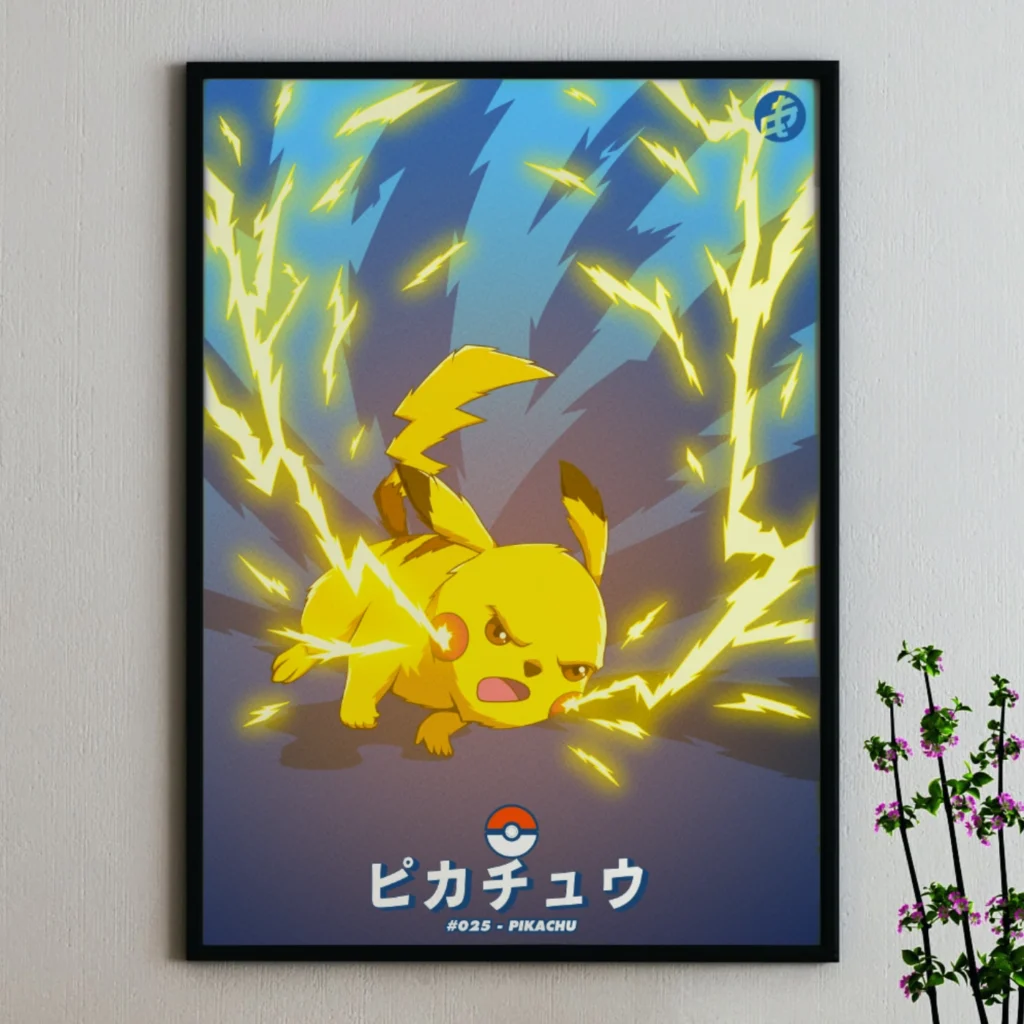 Pokémon-Pikachu-Thunderbolt-Docari-Studio