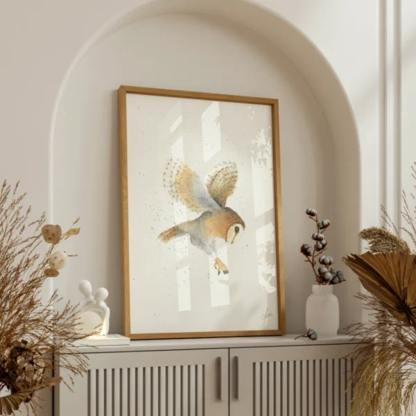 barn-owl-painting-Dócari-Studio-Ricardo-Loaiza